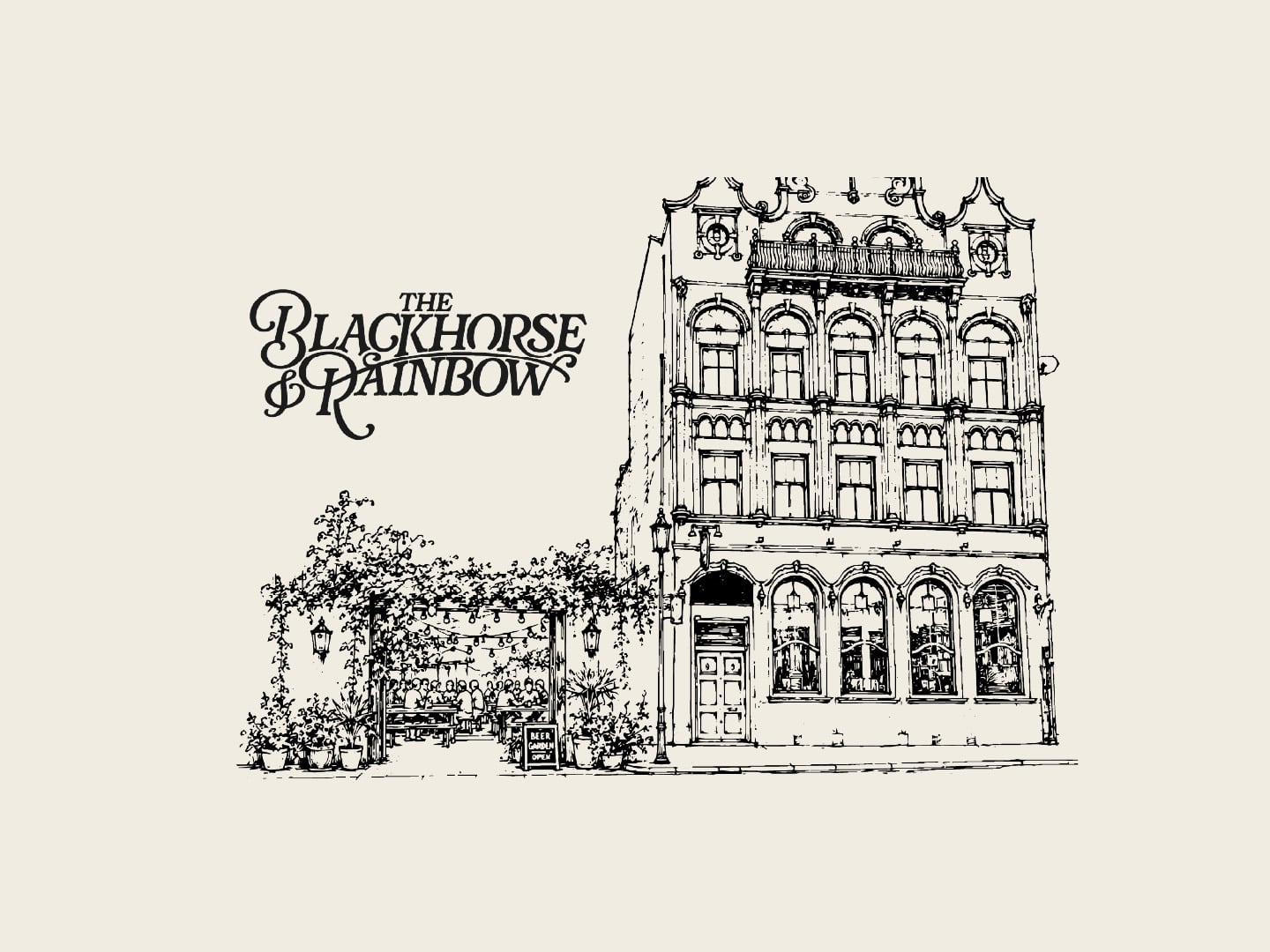 The Black Horse and Rainbow