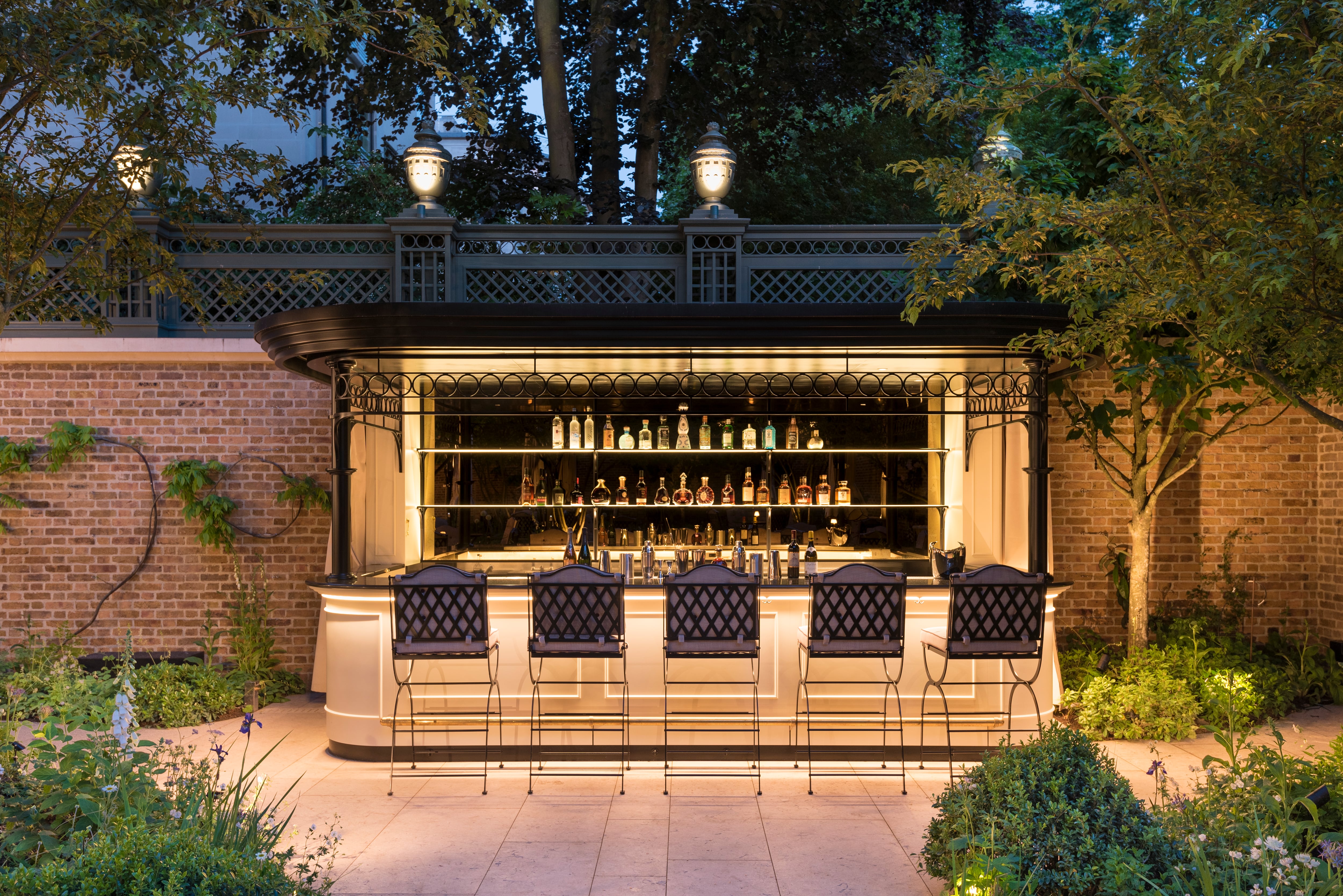 The Ritz Secret Garden bar area