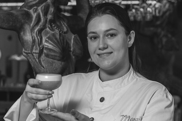 Manzi’s Kateryna Hetmanska has created a Pink Lady cocktail for IWD 2025