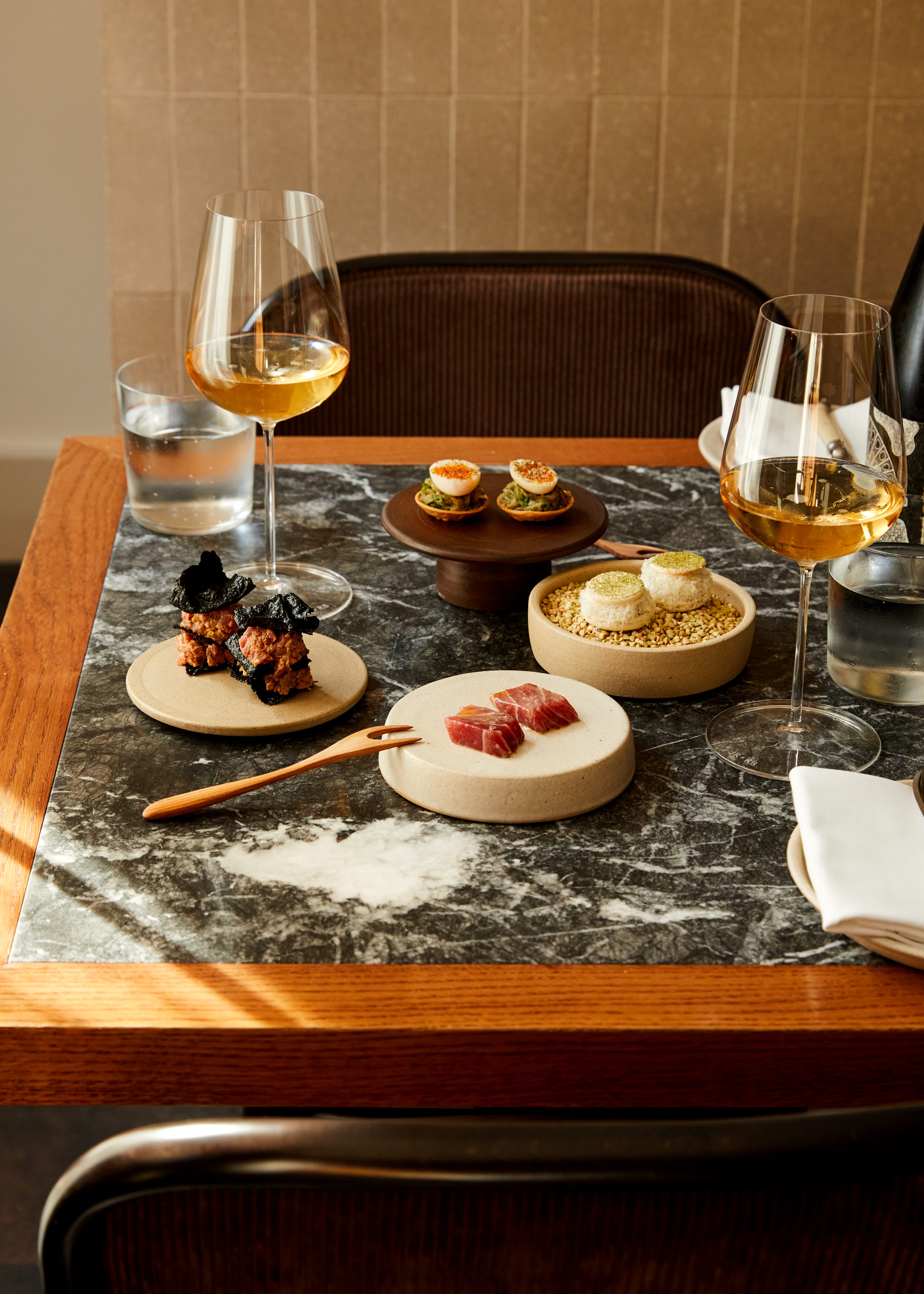 Dishes at Portland restaurant