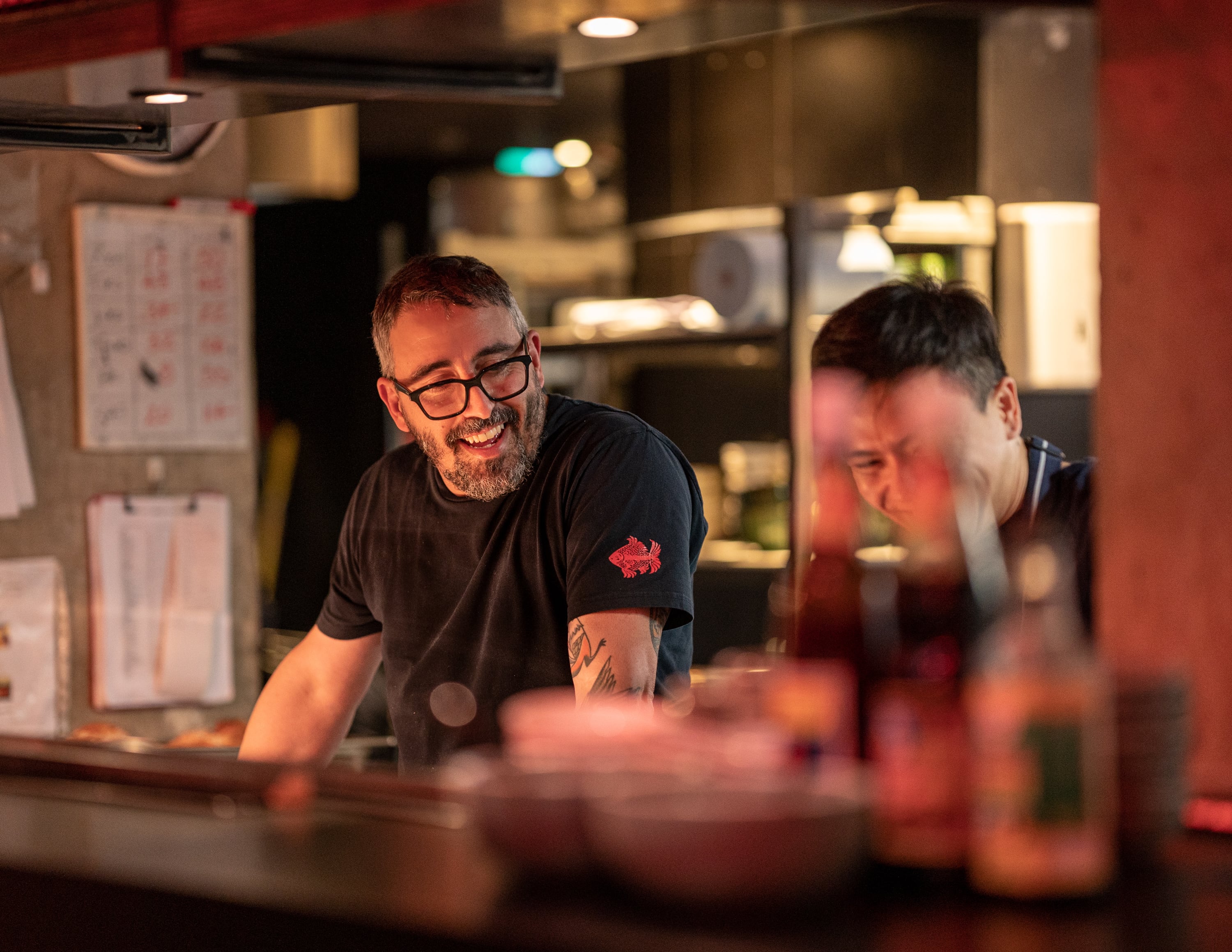 Creating a sense of camaraderie in the Long Chim kitchen is important to Thompson