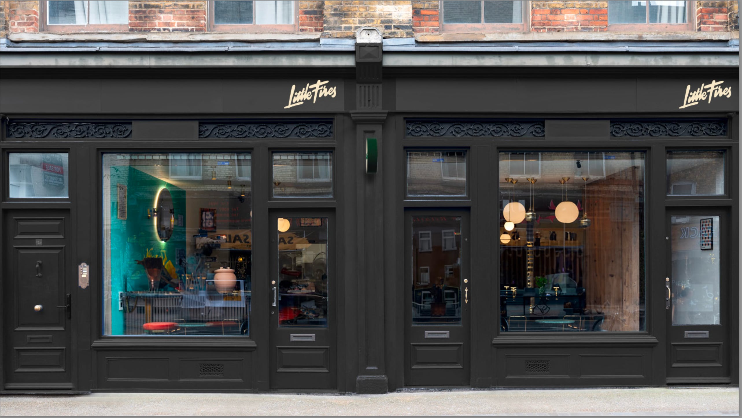 Exterior of Little Fires Mexican bar in Shoreditch
