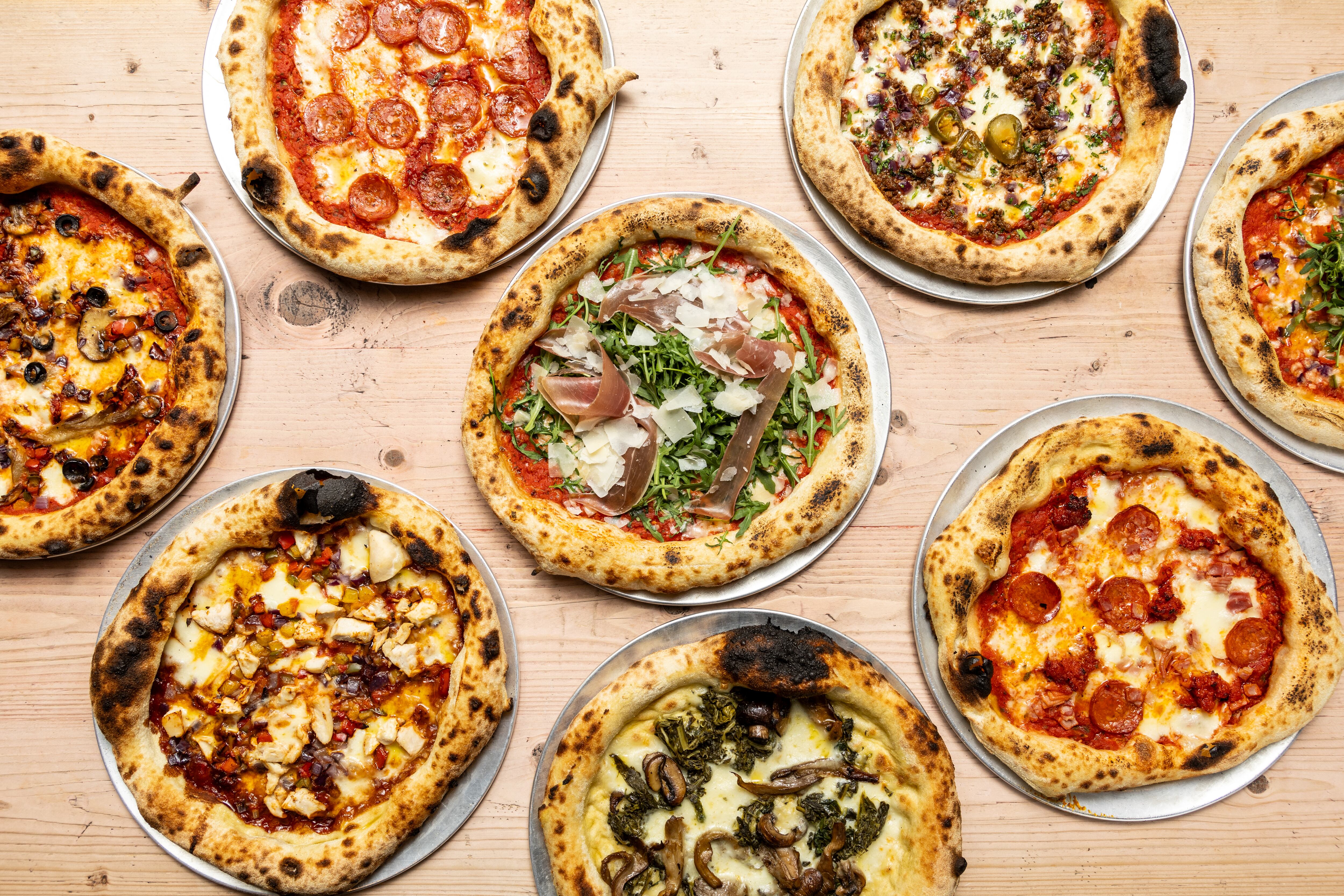 Pizzas at The Bat and Ball Covent Garden