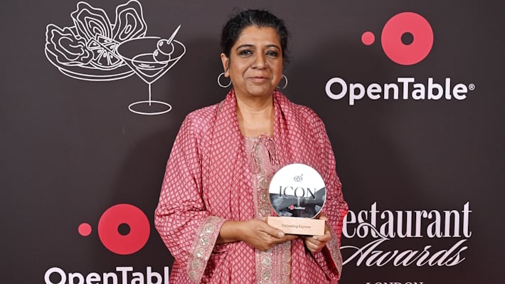Icon award during the inaugural OpenTable Restaurant Awards 2026, celebrating London’s restaurant industry, held at Landing Forty Two in Leadenhall. Picture date: Monday April 27, 2026.