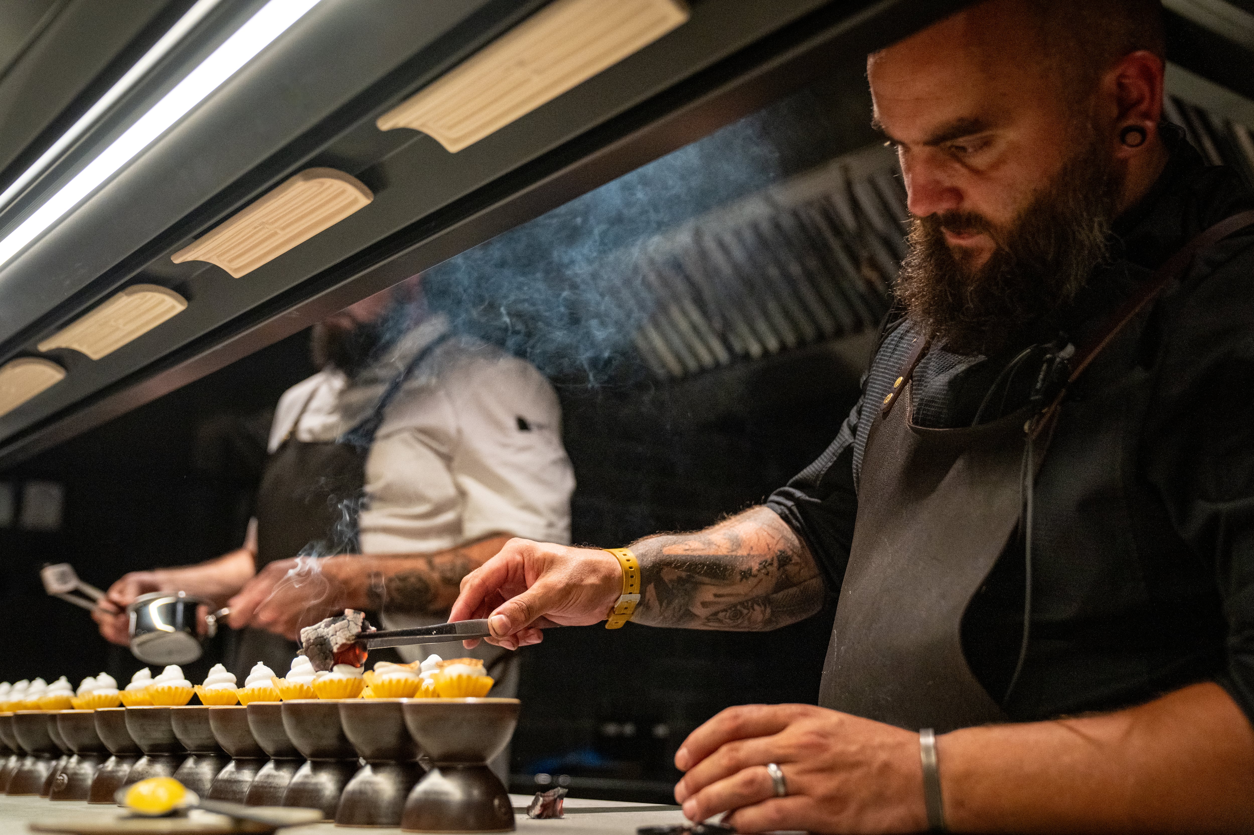 Nathan Davies making Lemon meringue
