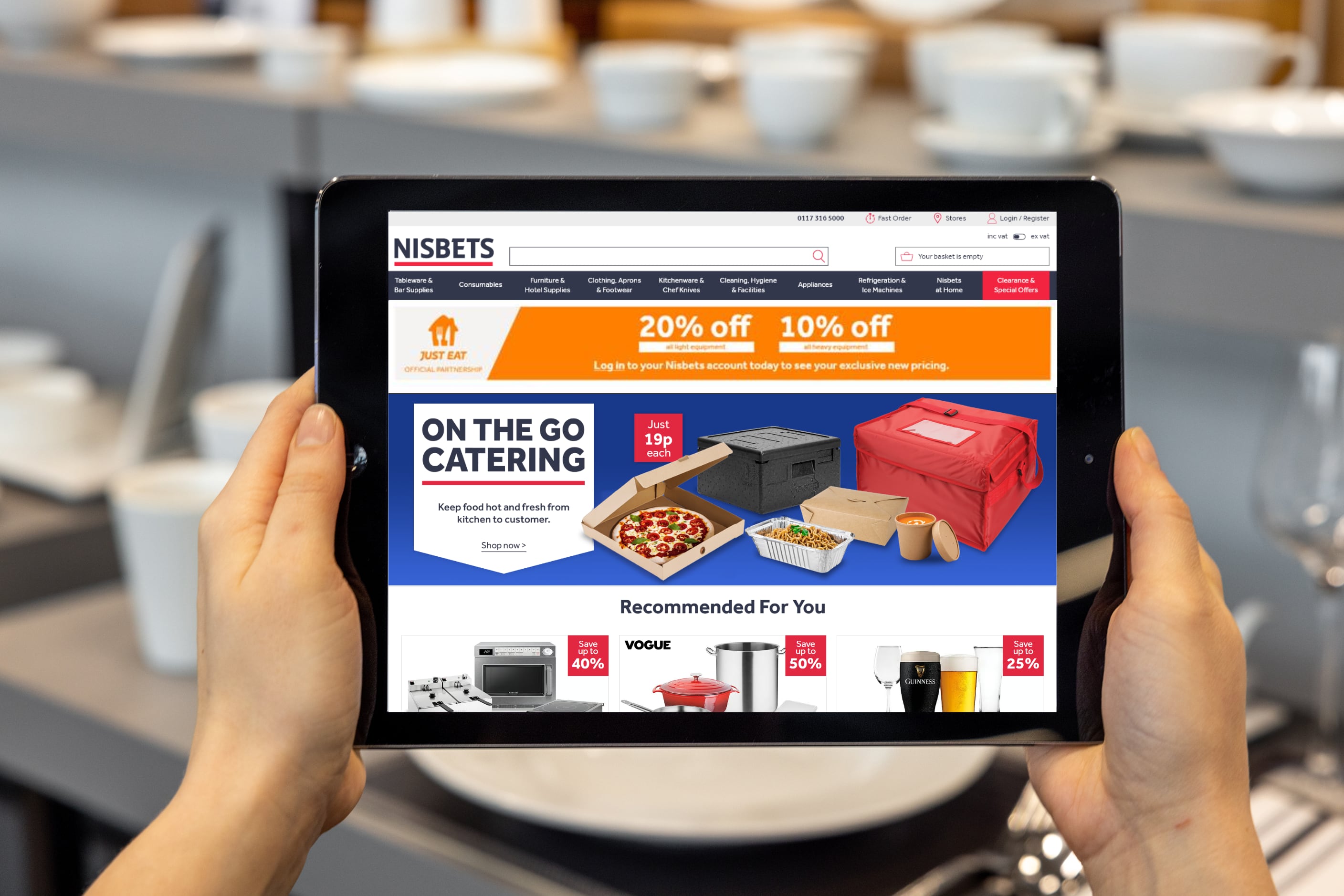 Just Eat has announced a new partnership with Nisbets
