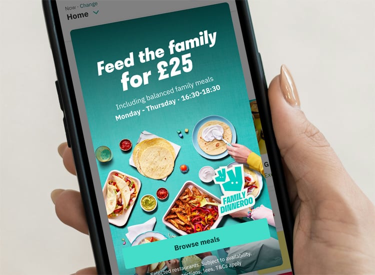 Deliveroo offer Family Dinneroo