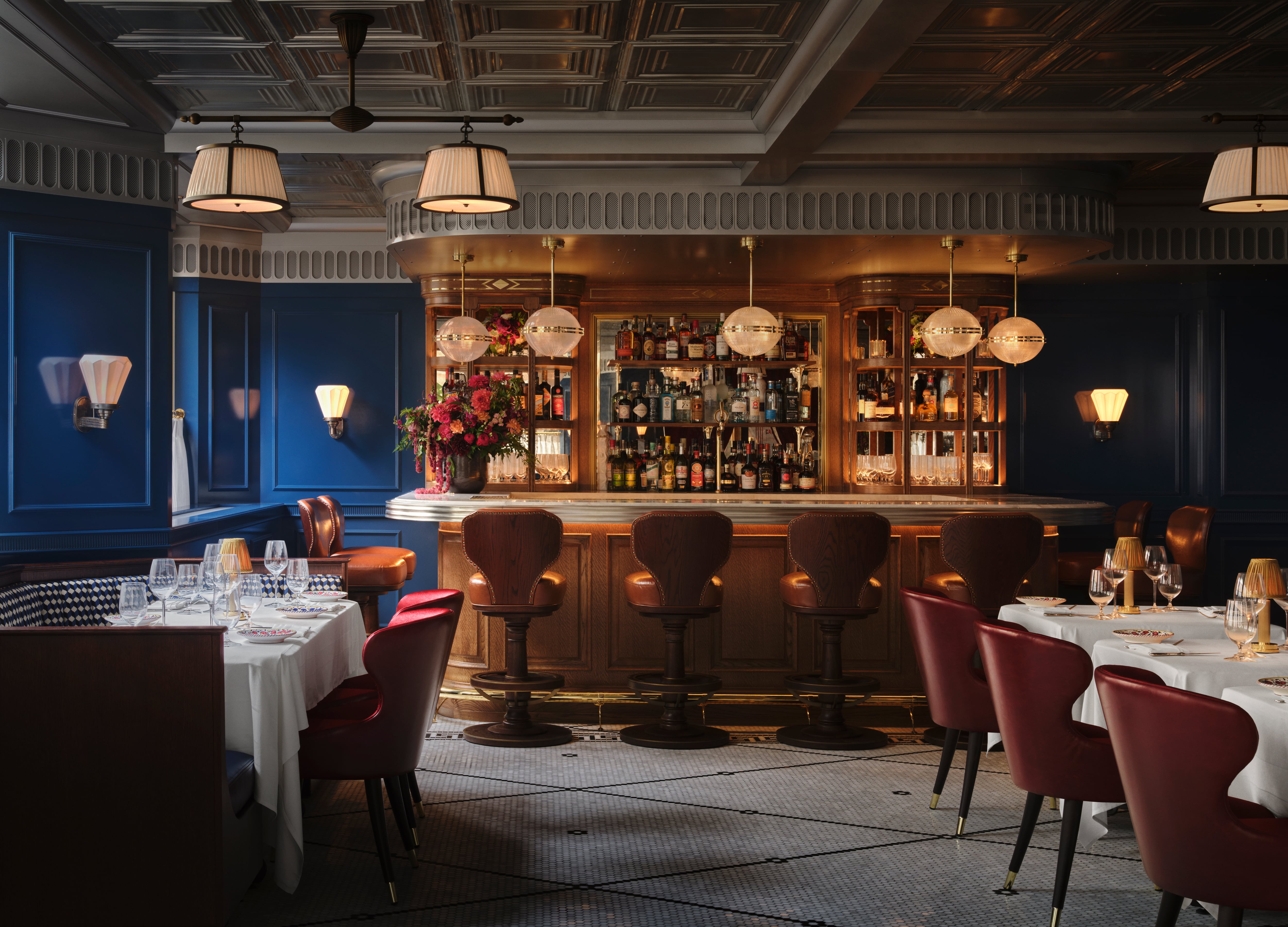 The ground floor bar area at Carbone Mayfair