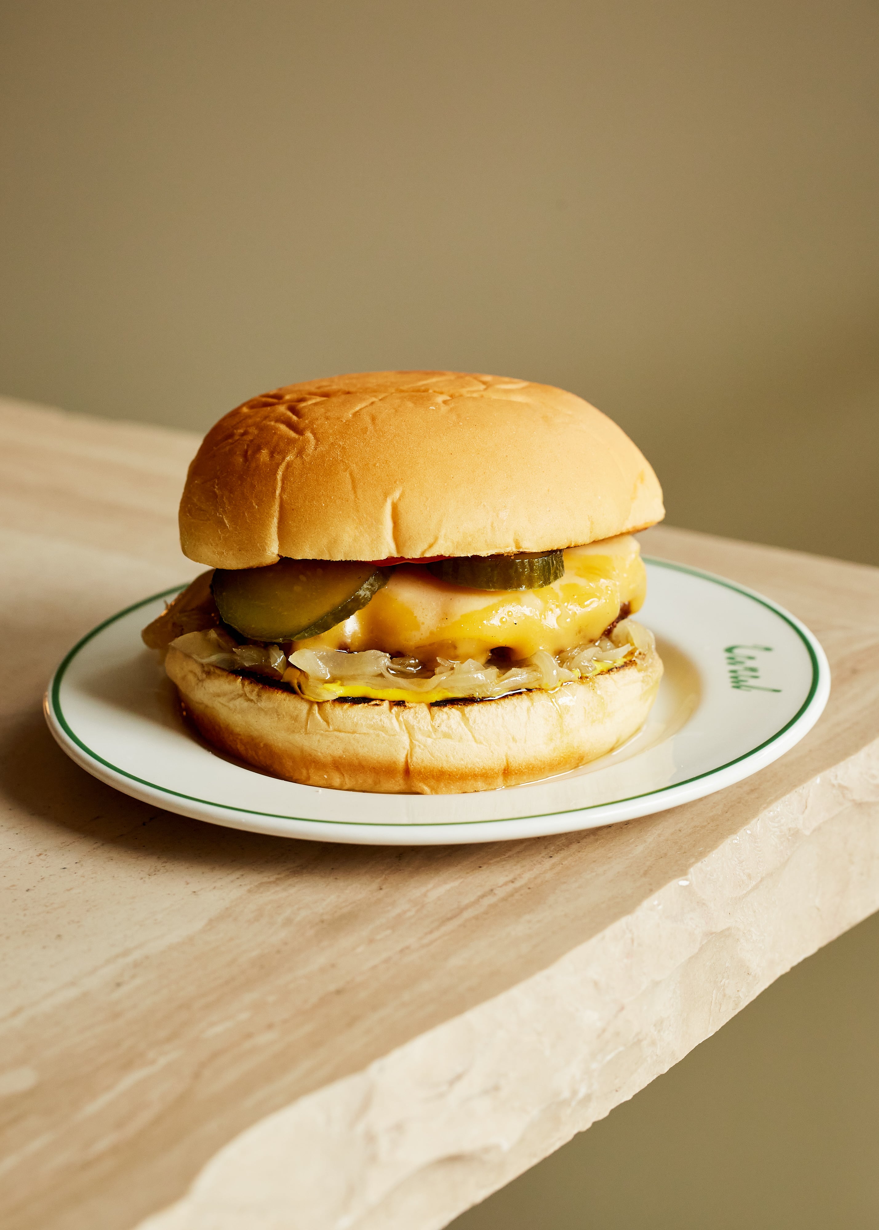 Cheeseburger at Canal restaurant