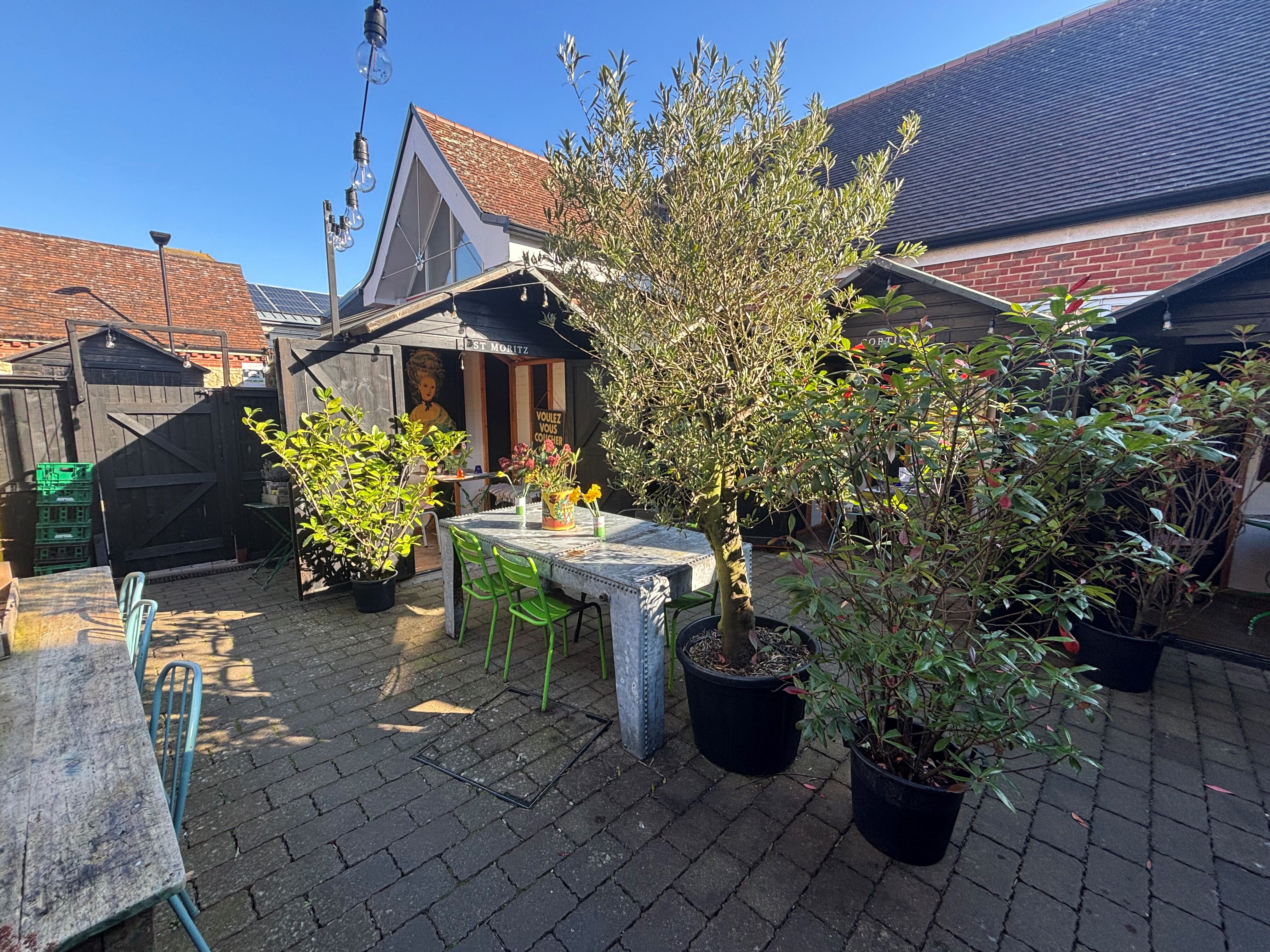 The Barn's courtyard