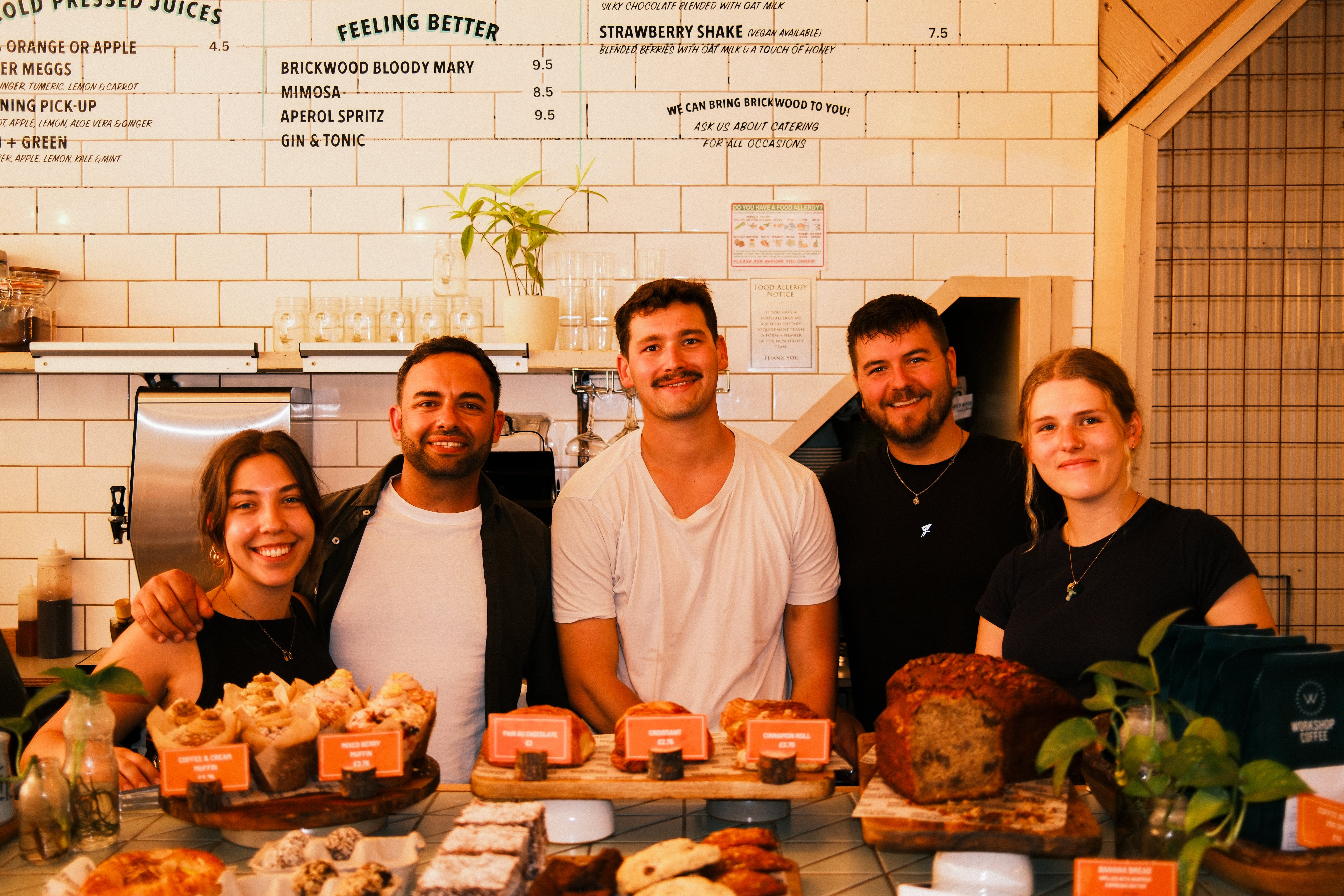 Brickwood staff behind the counter