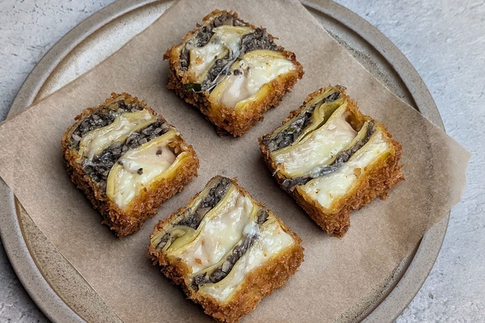 Dove's deep-fried taleggio and Wiltshire truffle lasagna