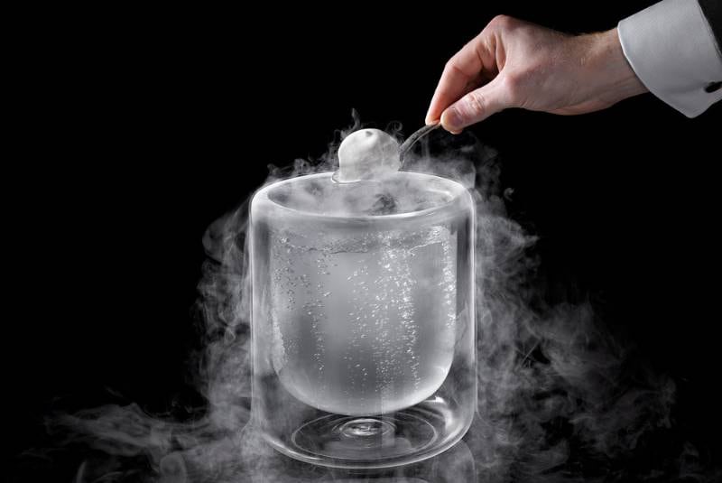Nitro-Poached Aperitif at The Fat Duck