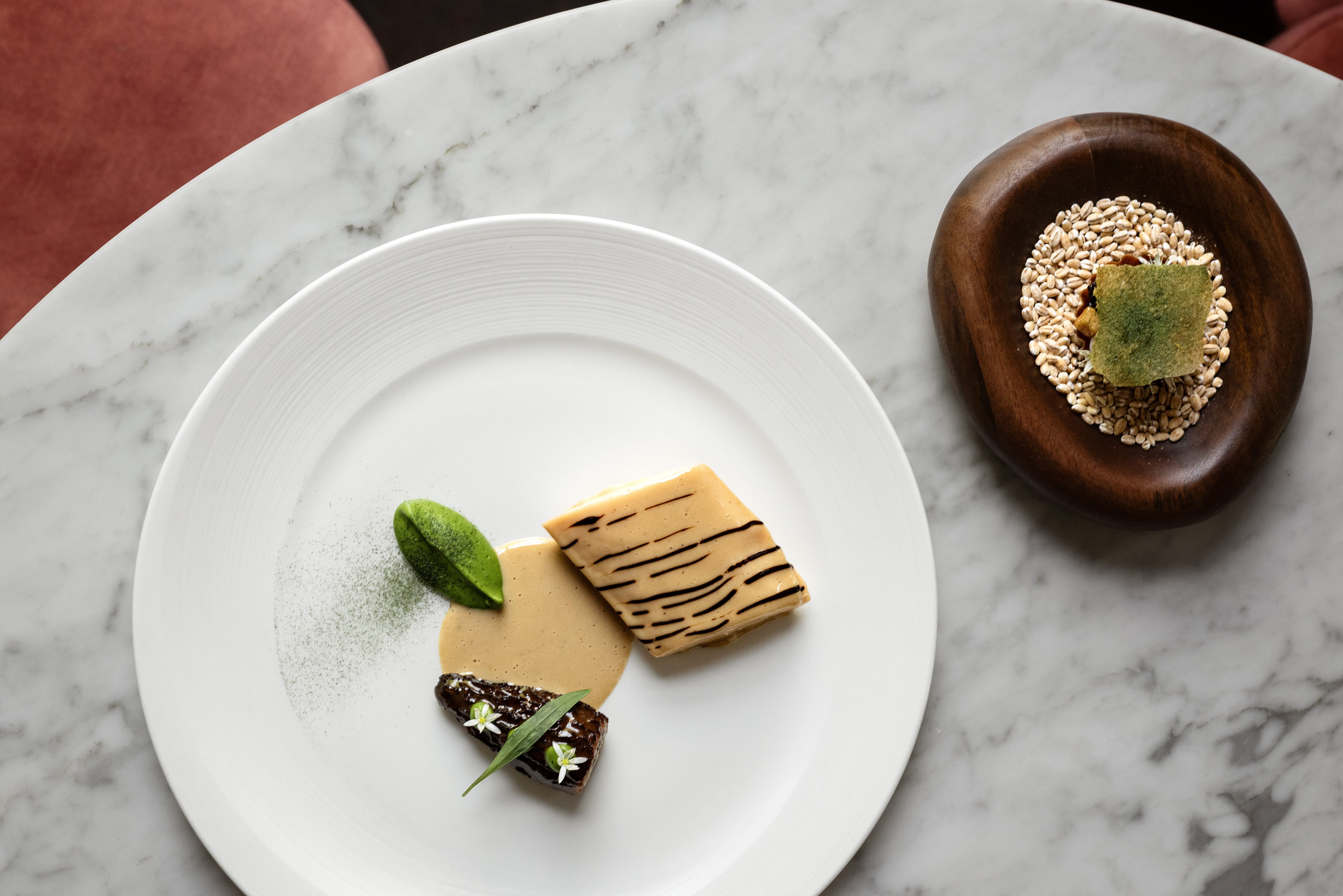 Dishes at Caractère in Notting Hill