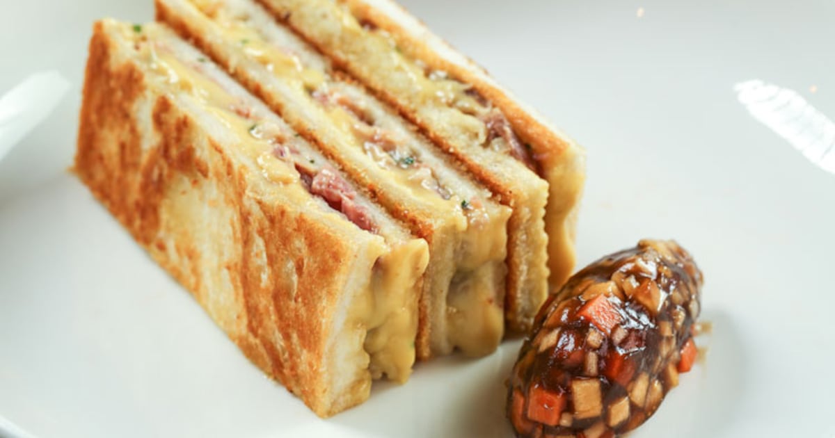 George Barson Chef Masterclass: George Barson's cheese and ham toastie