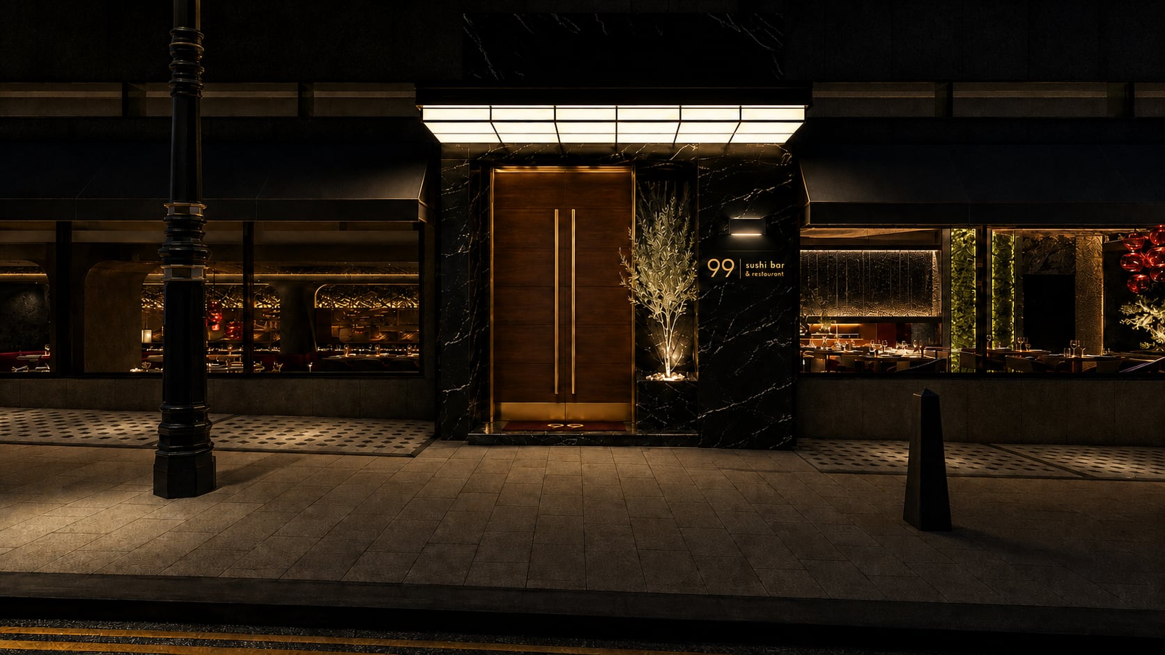 99 Sushi Bar & Restaurant's interiors