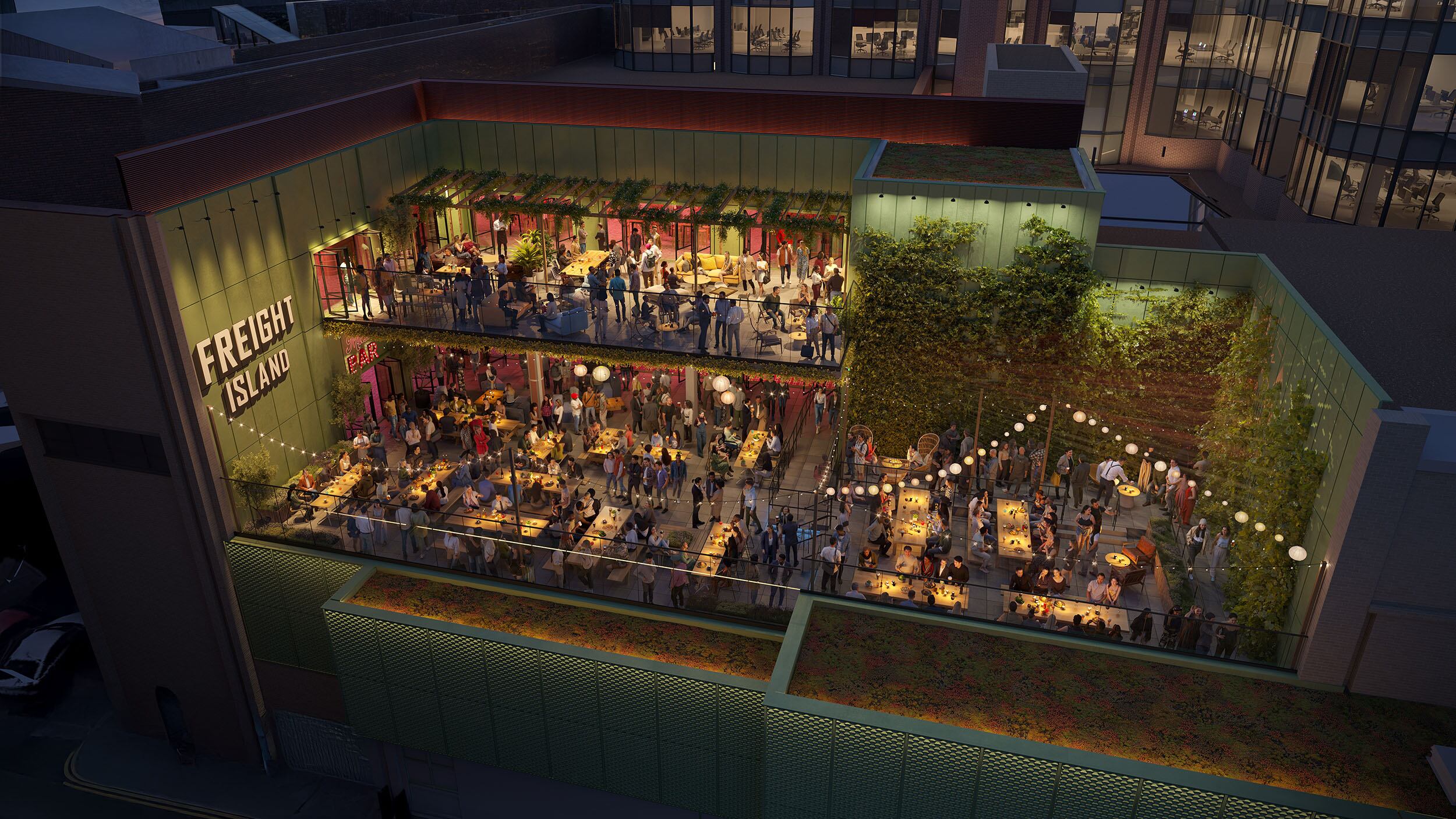 Freight Island Leeds is part of a £15m investment that will see Trinity Kitchen double in size