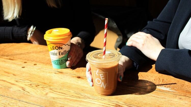 Leon coffee and iced latte