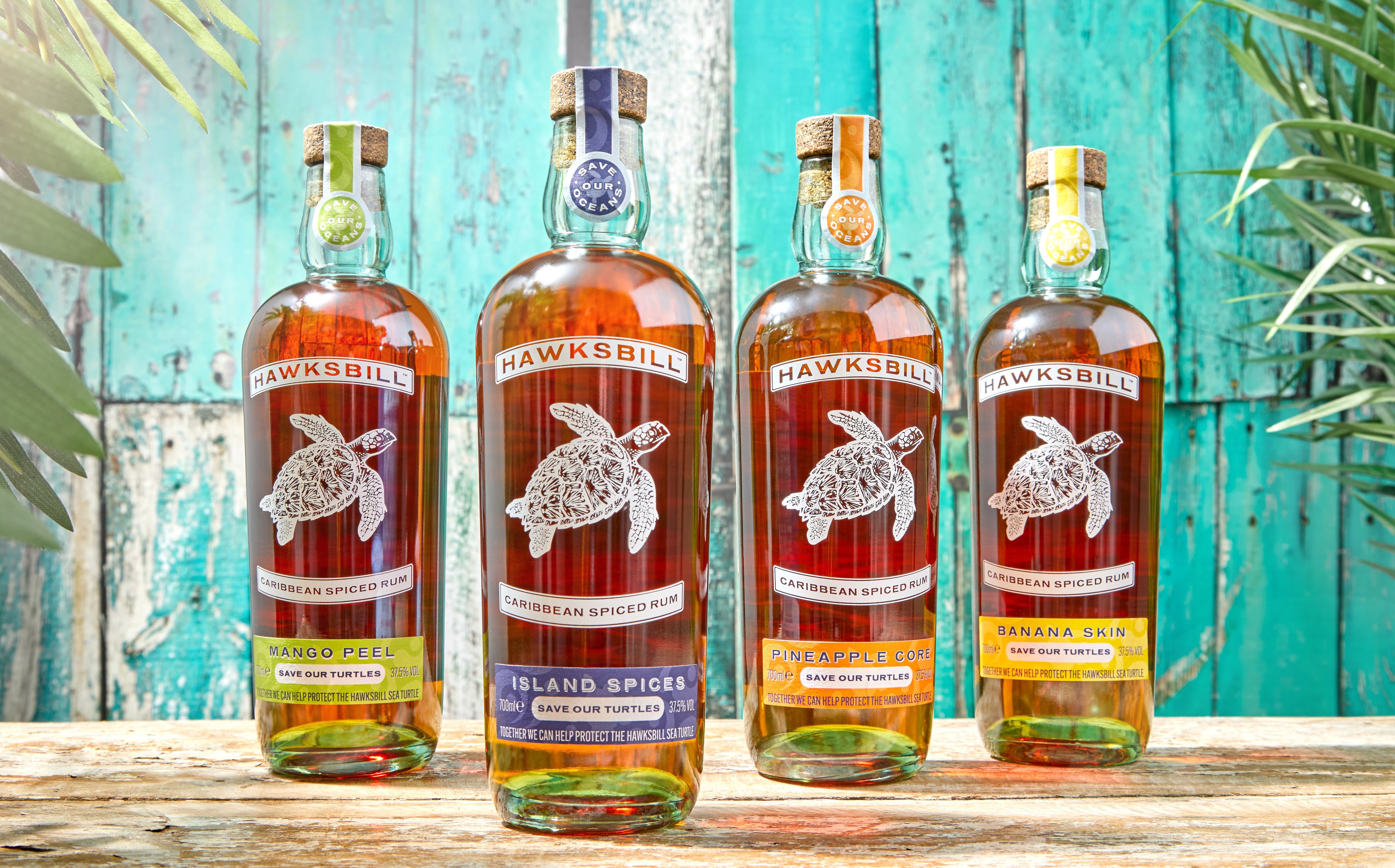 Hawksbill Rum bottle shot