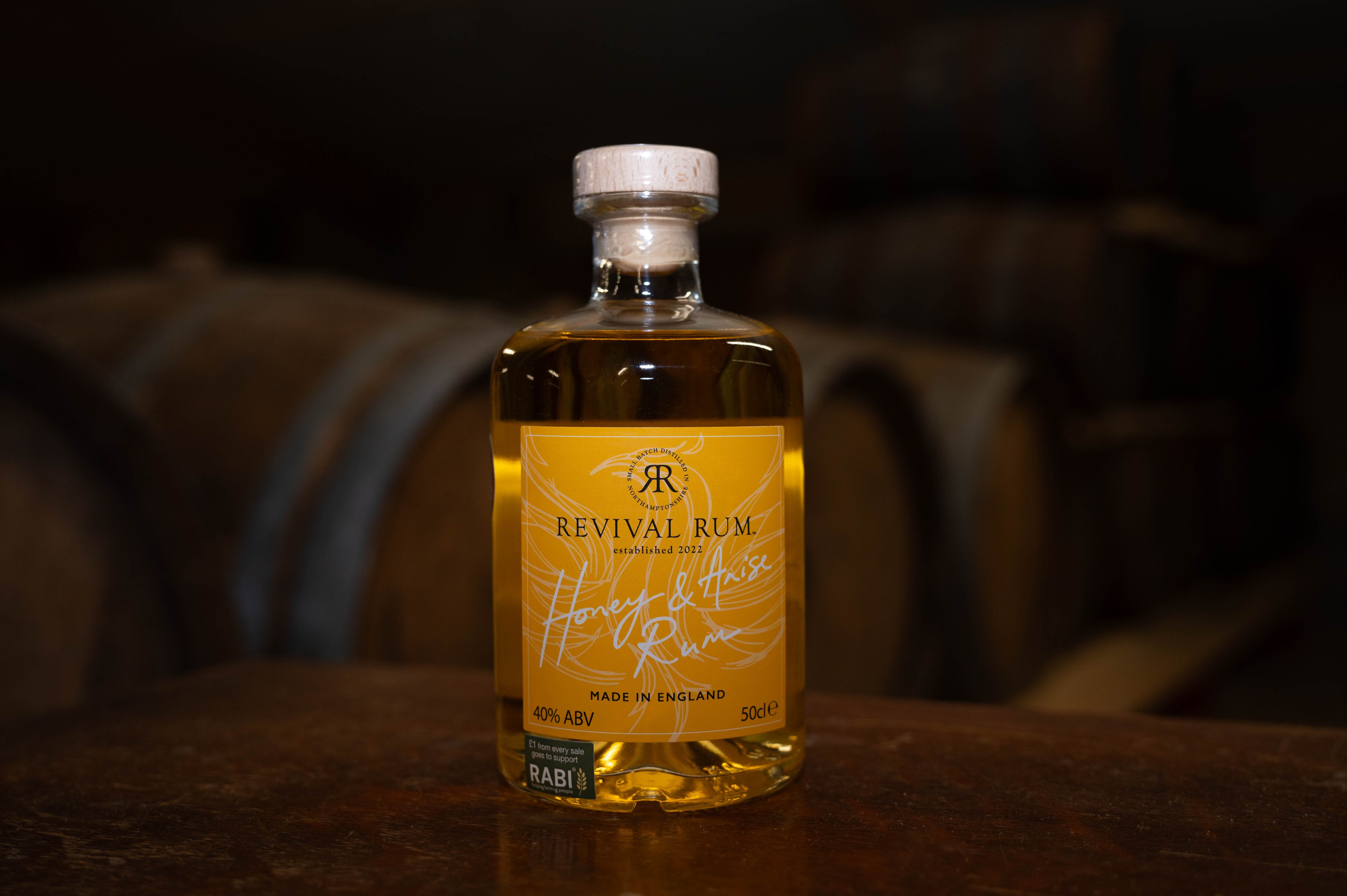 A bottle of Revival Rum