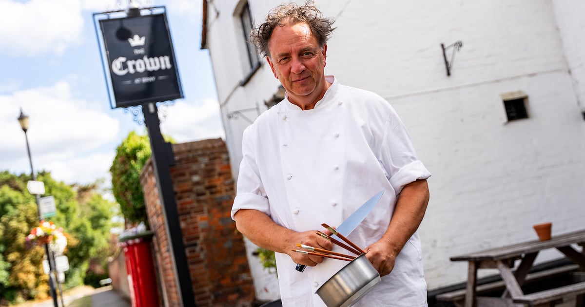 George Bonwick Is Simon Bonwick of The Crown at Bray the UK's most eccentric chef