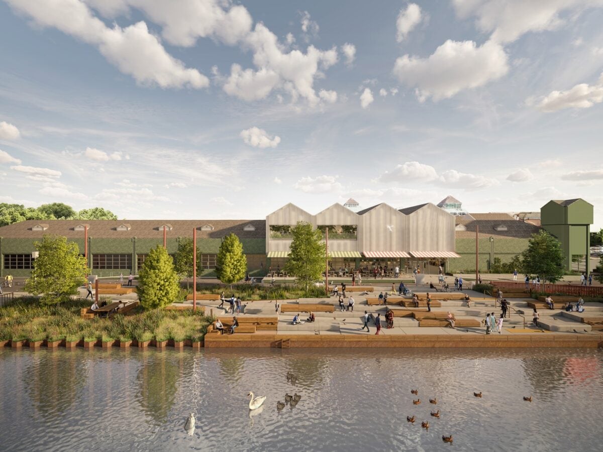 London’s Canada Water is getting a food hall and indoor vertical farm
