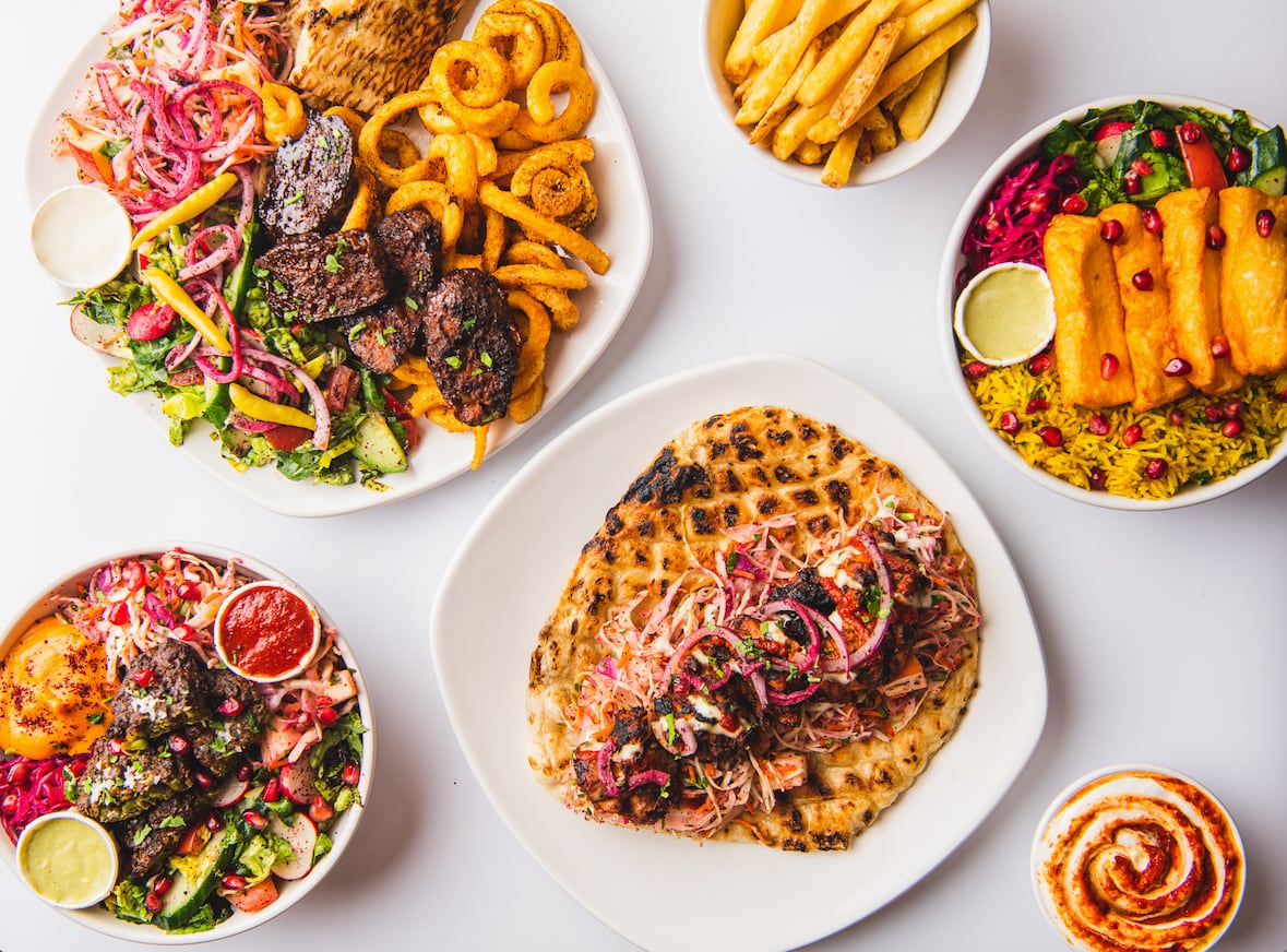 A range of kebabs at Bababoom