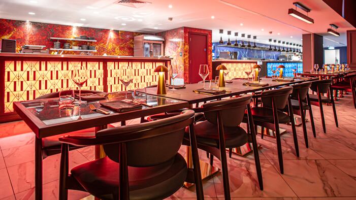 Gordon Ramsay has brought his TV cooking competition-inspired restaurant concept to the UK for the first time with an opening within The Cumberland Hotel near Marble Arch.