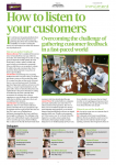 The challenge of gathering customer feedback in a fast-paced world 