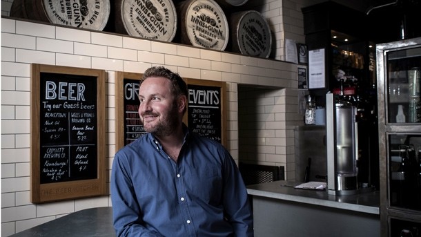 Dougal Sharp, founder and master brewer at Innis & Gunn is hoping to accelerate the rollout of Beer Kitchen with extra funds raised through the Crowdcube campaign
