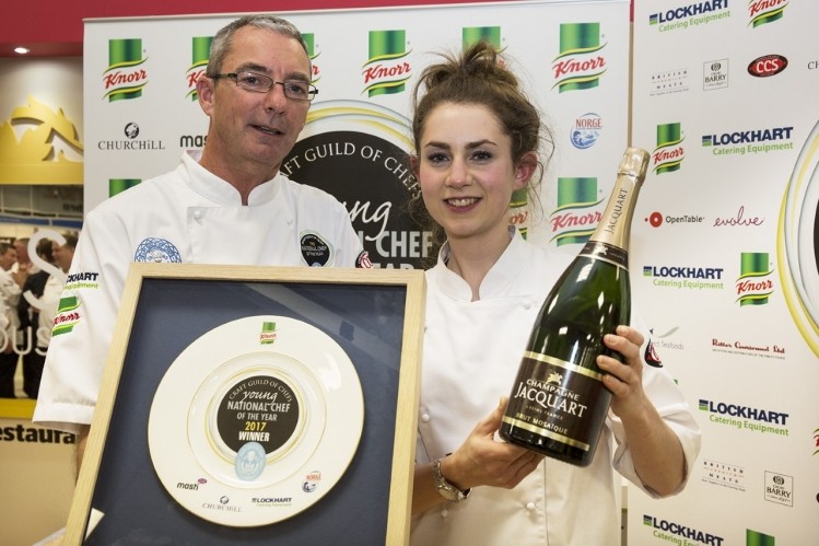 Ruth Hansom (right) with Craft Guild of Chef's David Mulcahy