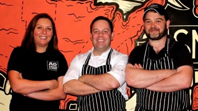 Malissa Fraser, Chris Tonner and Scott Fraser of Cue Barbecue