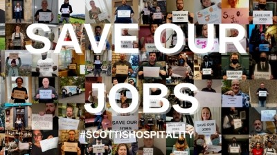 Scottish hospitality sector Save our Jobs campaign 