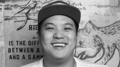 Flash-grilled: Andrei Soen mastermind behind Singapore's Park Bench Deli has come to London to launch 'amped up' sandwich concept Dollars at Rondo...