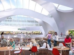 Grand Central will play host to 20 cafes and restaurants alongside 40 stores and a 250,000 sq ft John Lewis